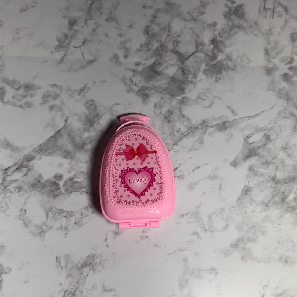 Pink Doll Plastic Suitcase for Pretend Playing